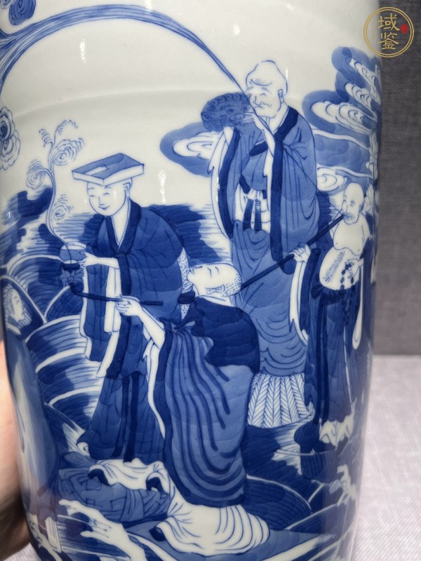 古玩陶瓷青花羅漢瓶真品鑒賞圖