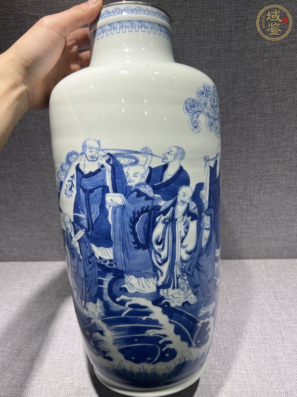 古玩陶瓷青花羅漢瓶真品鑒賞圖