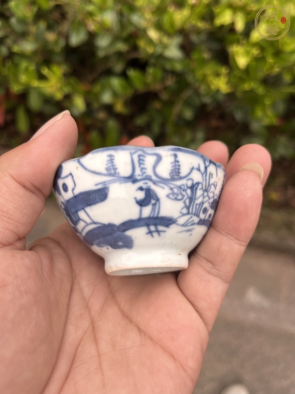 古玩陶瓷青花杯真品鑒賞圖