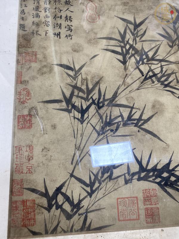 古玩字畫墨竹圖真品鑒賞圖