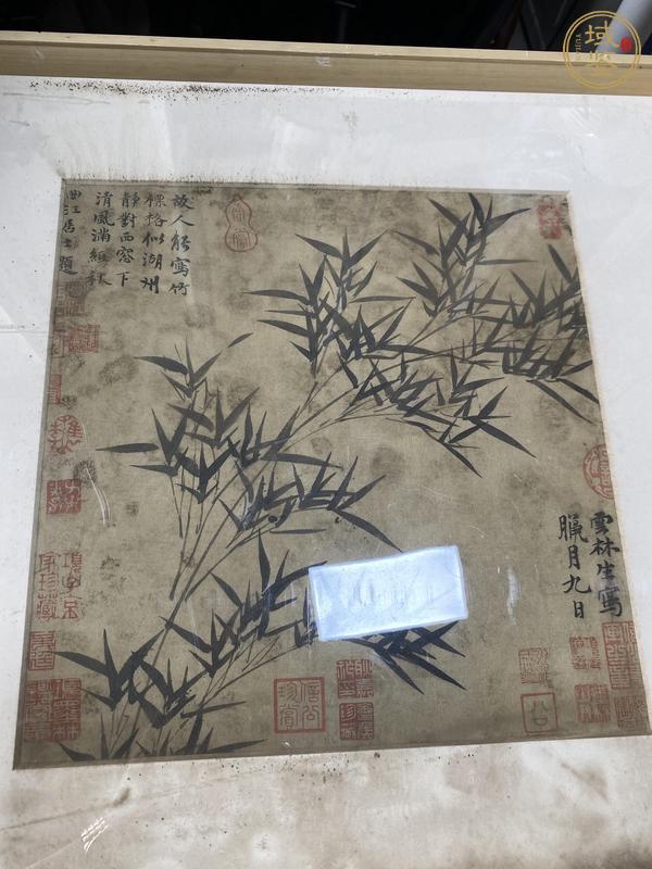 古玩字畫墨竹圖真品鑒賞圖