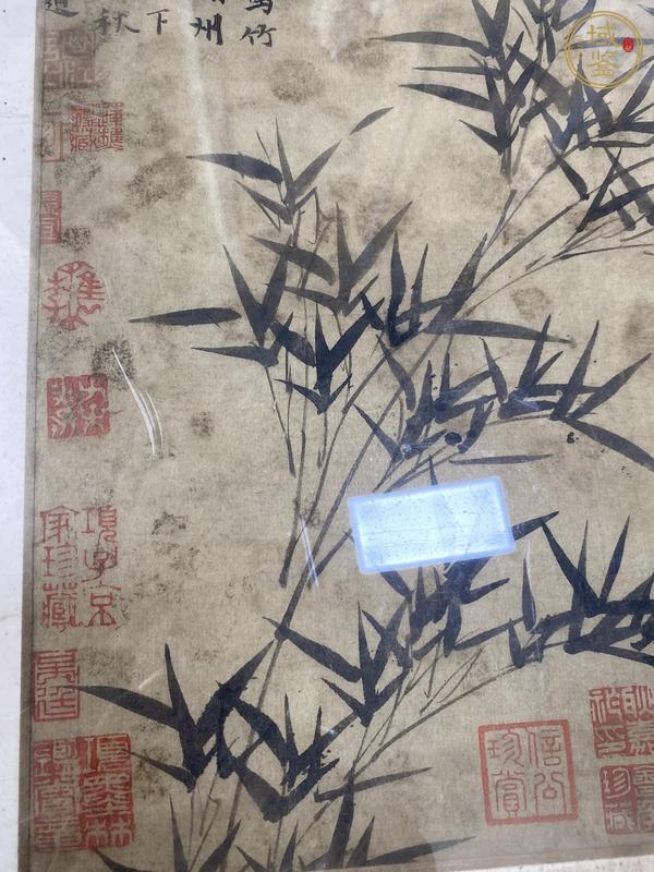 古玩字畫墨竹圖真品鑒賞圖