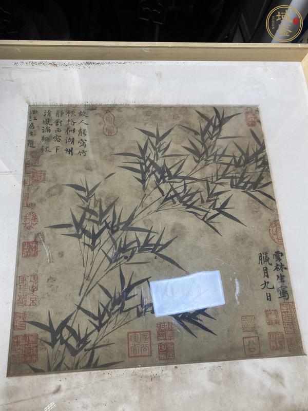 古玩字畫墨竹圖真品鑒賞圖