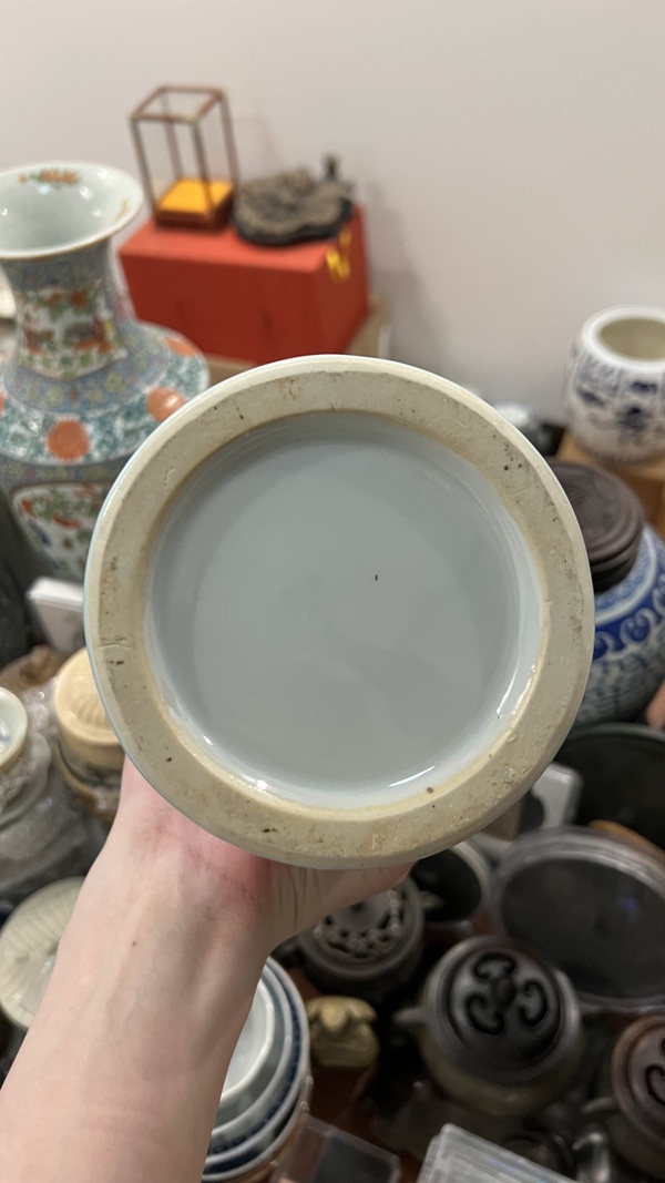 古玩陶瓷民國竹節型筆筒拍賣,當前價格999元
