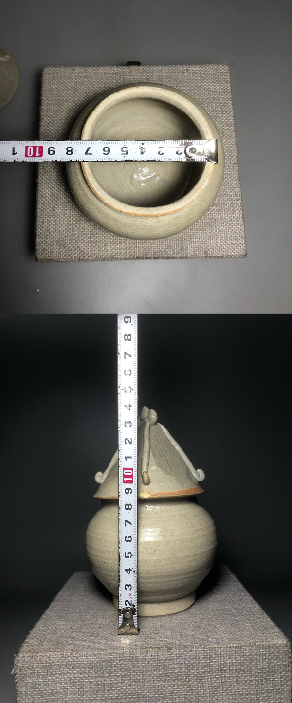 古玩陶瓷精品青白釉塔式罐拍賣,當前價格0元