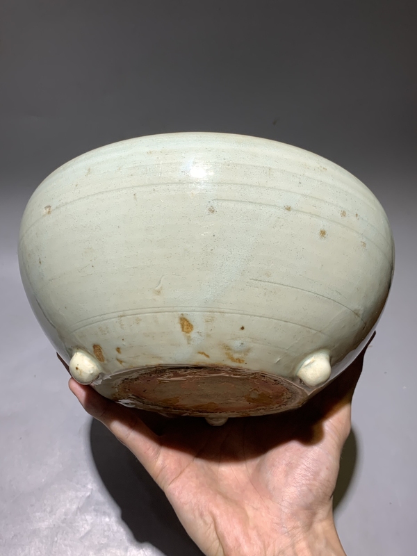 古玩陶瓷明代龍泉窯筆洗香爐拍賣,當(dāng)前價格1588元