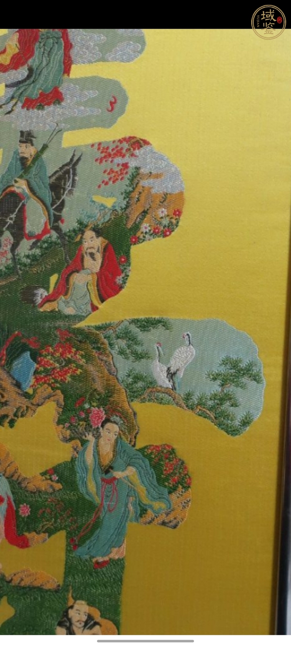 古玩雜項(xiàng)織錦壽字真品鑒賞圖