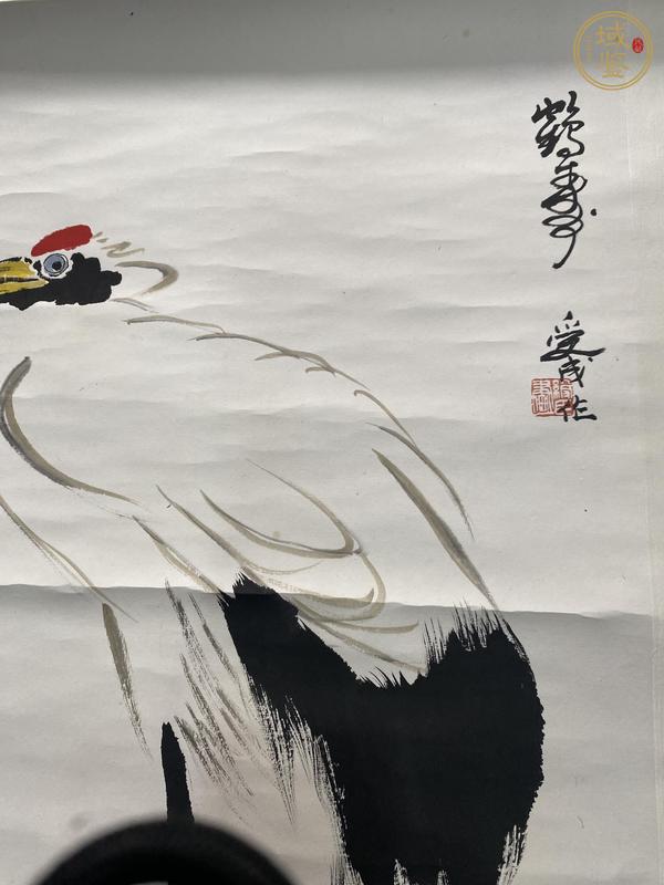 古玩字畫鶴壽真品鑒賞圖