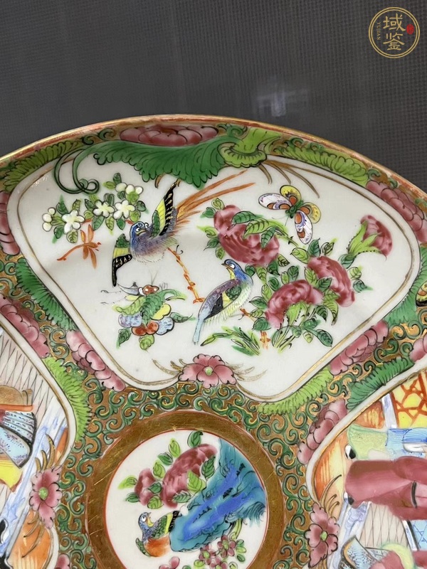 古玩陶瓷廣彩盤真品鑒賞圖