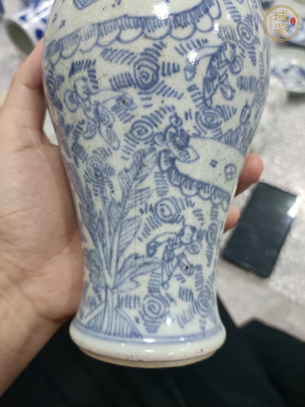 古玩陶瓷嬰戲紋雞腿蓋瓶真品鑒賞圖