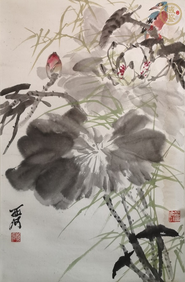 古玩字畫西河款寫意花鳥真品鑒賞圖