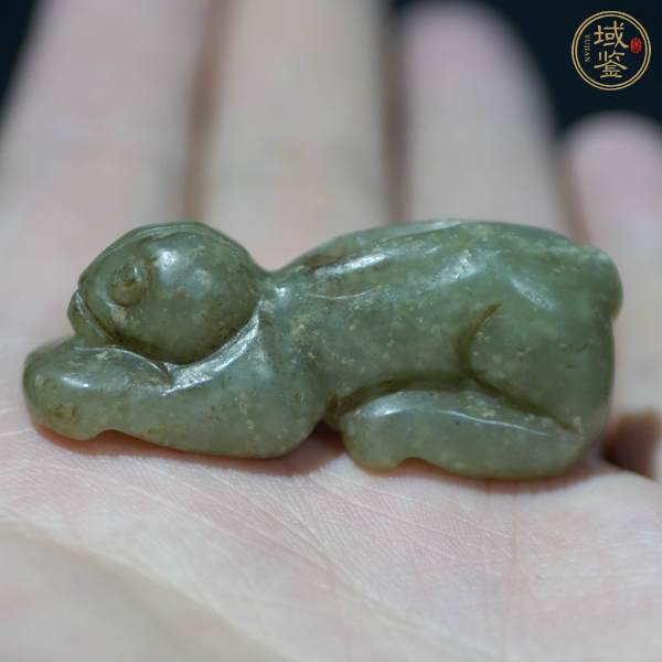 古玩玉器圓雕獸真品鑒賞圖