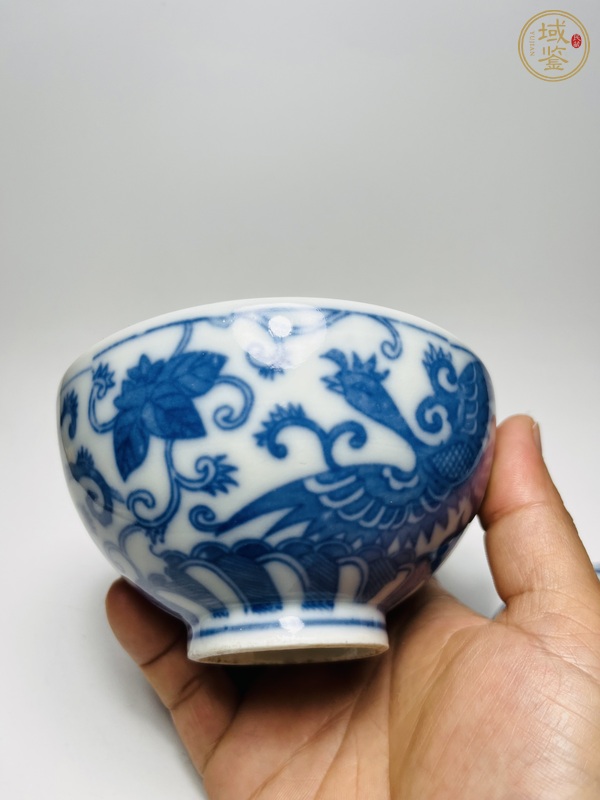 古玩陶瓷青花蓋碗真品鑒賞圖