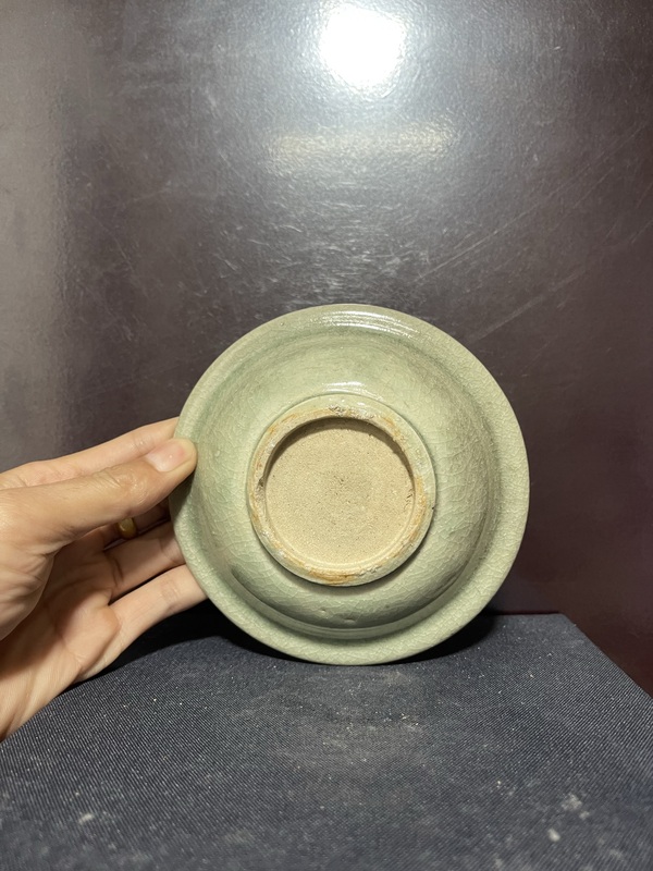 古玩陶瓷元龍泉青瓷折沿洗拍賣，當前價格6880元