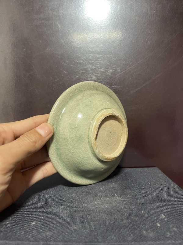 古玩陶瓷元龍泉青瓷折沿洗拍賣,當前價格6880元