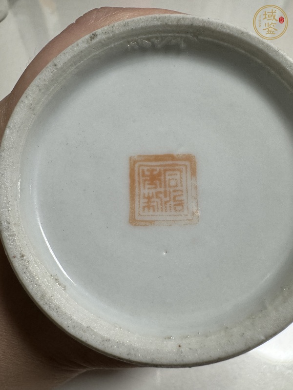 古玩陶瓷粉彩筆筒真品鑒賞圖