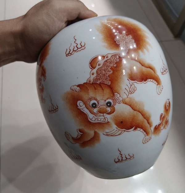 古玩陶瓷清晚期博古圖冬瓜罐拍賣,當前價格5600元