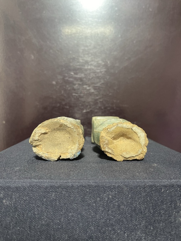 古玩陶瓷元龍泉青瓷福壽四方瓶拍賣，當前價格12000元