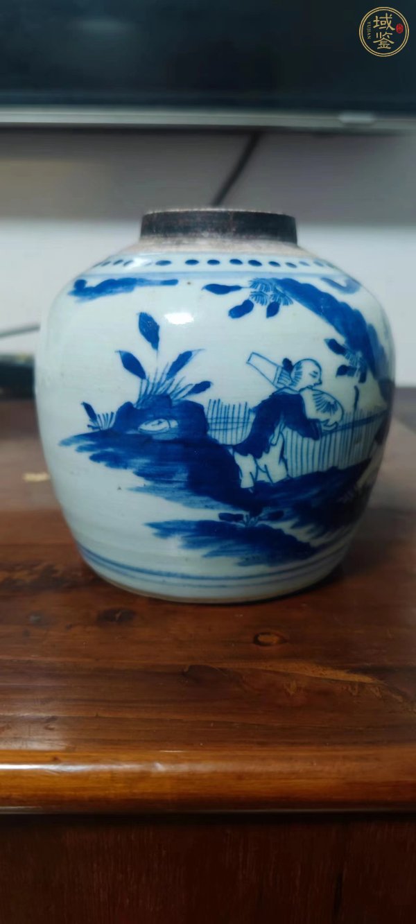 古玩陶瓷青花罐真品鑒賞圖