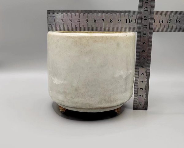 古玩陶瓷影青釉三足筒爐拍賣,當前價格188元