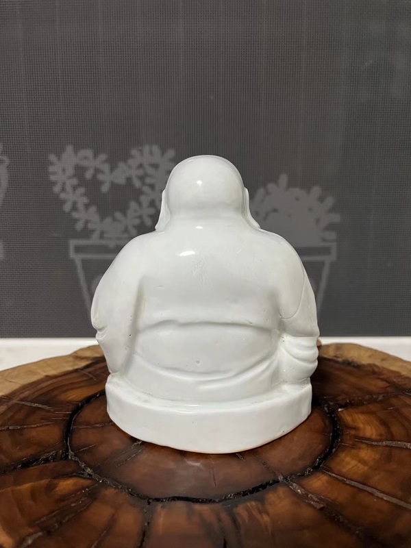古玩陶瓷民國(guó)時(shí)期德化窯白釉彌勒佛像拍賣(mài),當(dāng)前價(jià)格550元