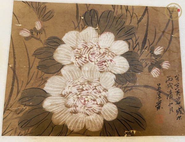 古玩字畫吳偉業(yè)款花鳥小品真品鑒賞圖