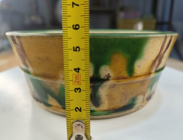 古玩陶瓷虎皮三彩缸拍賣,當前價格520元