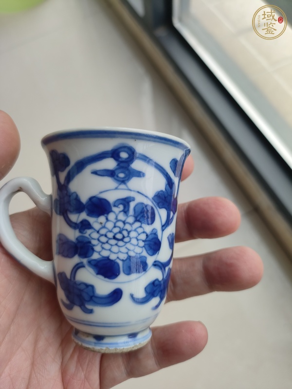 古玩陶瓷青花纏枝杯真品鑒賞圖