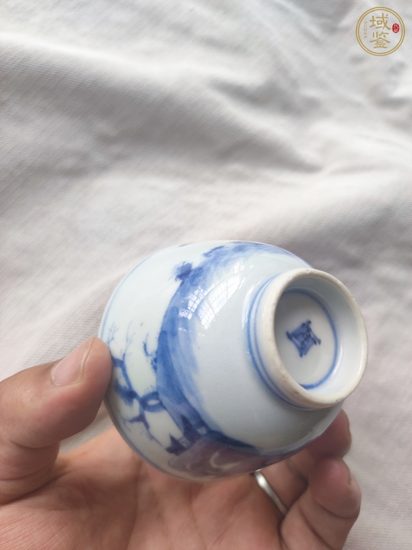 古玩陶瓷青花杯真品鑒賞圖