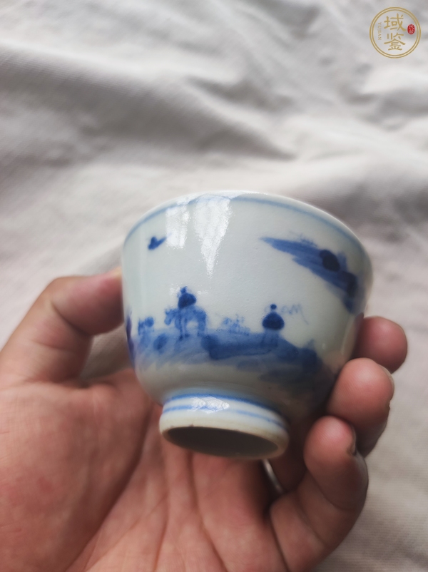 古玩陶瓷青花杯真品鑒賞圖