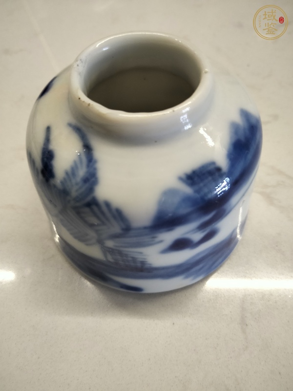 古玩陶瓷青花水盂真品鑒賞圖