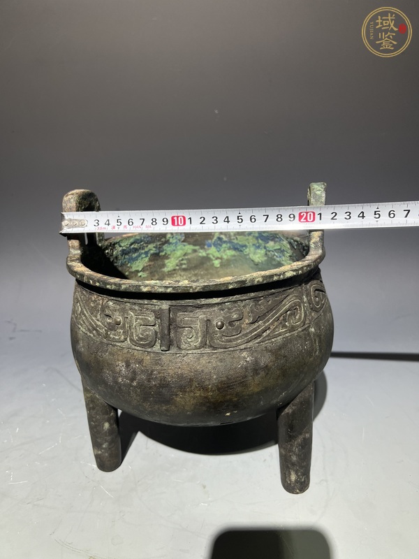 古玩銅器龍紋鼎真品鑒賞圖