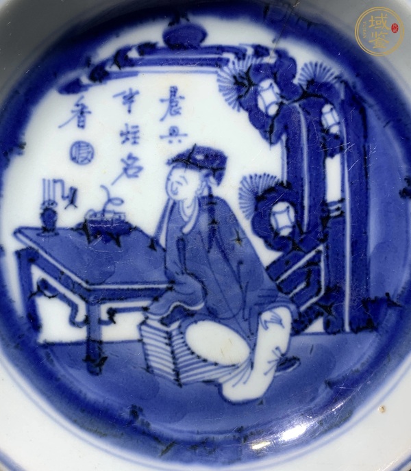 古玩陶瓷青花盤真品鑒賞圖