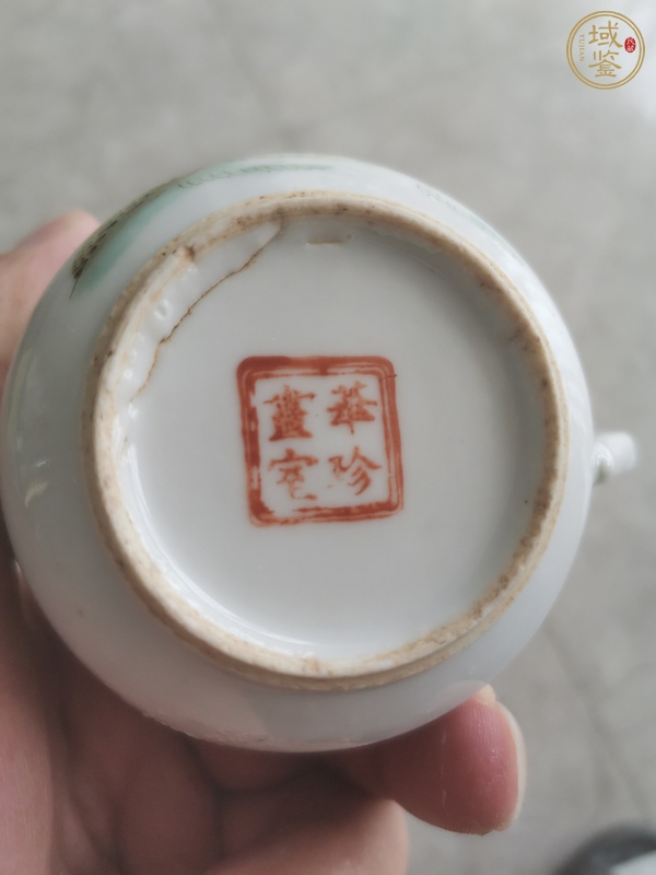 古玩陶瓷人物執(zhí)杯真品鑒賞圖