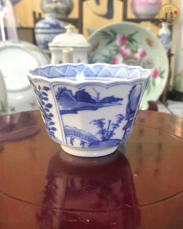 古玩陶瓷光緒青花杯真品鑒賞圖