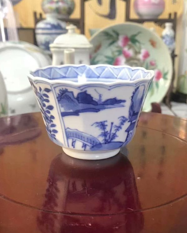 古玩陶瓷光緒青花杯拍賣,當前價格1888元