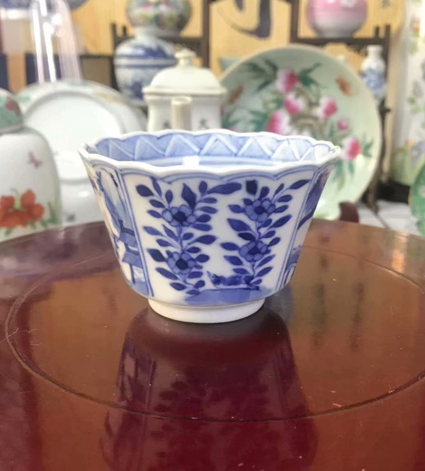 古玩陶瓷光緒青花杯拍賣,當前價格1888元