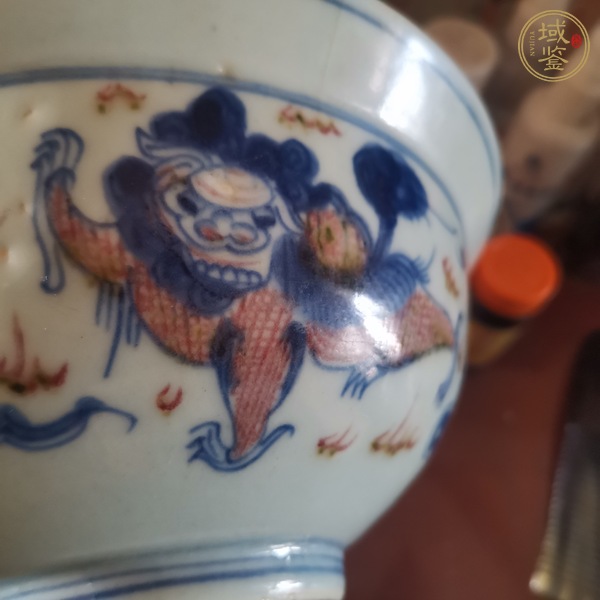 古玩陶瓷獅紋碗真品鑒賞圖