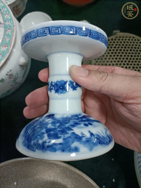 古玩陶瓷晚清青花真品鑒賞圖