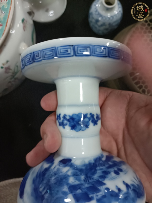 古玩陶瓷晚清青花真品鑒賞圖