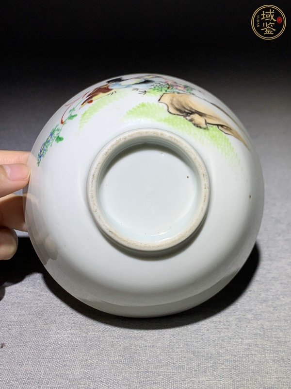 古玩陶瓷花鳥紋碗真品鑒賞圖