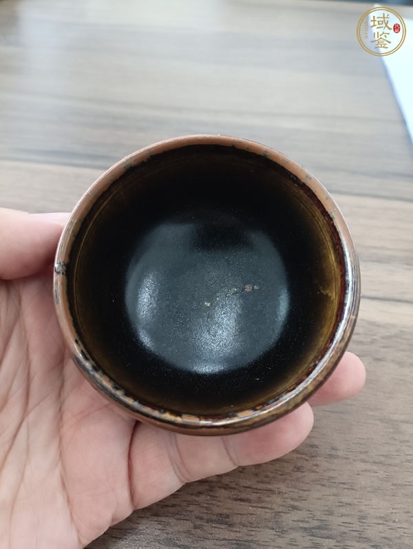 古玩陶瓷磁州窯黑釉茶盞真品鑒賞圖