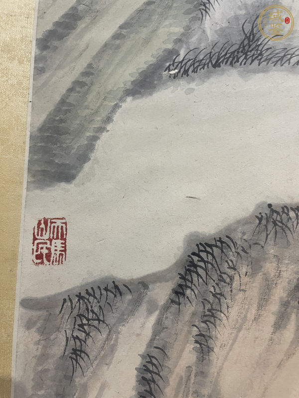 古玩字畫沈翰伐柴（發(fā)財(cái)）沽酒圖真品鑒賞圖