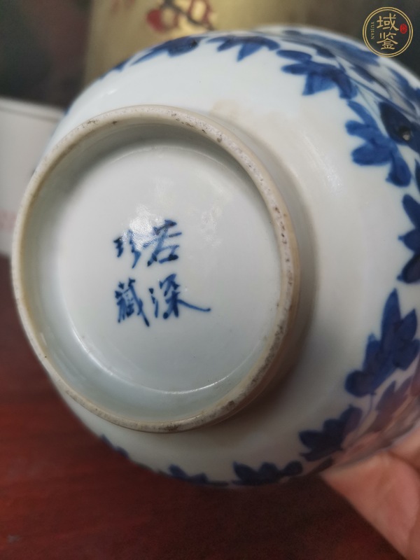 古玩陶瓷青花蓋碗真品鑒賞圖