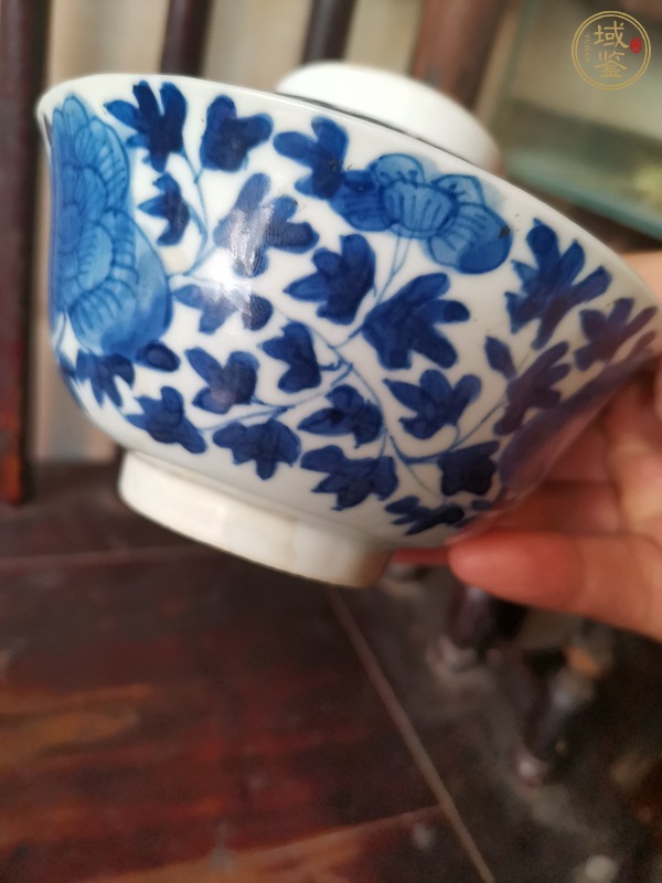 古玩陶瓷青花蓋碗真品鑒賞圖