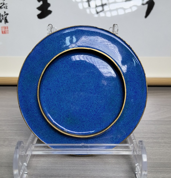古玩陶瓷銅胎掐絲琺瑯彩 花鳥(niǎo)紋盤(pán)(喜上眉梢)拍賣,當(dāng)前價(jià)格180元