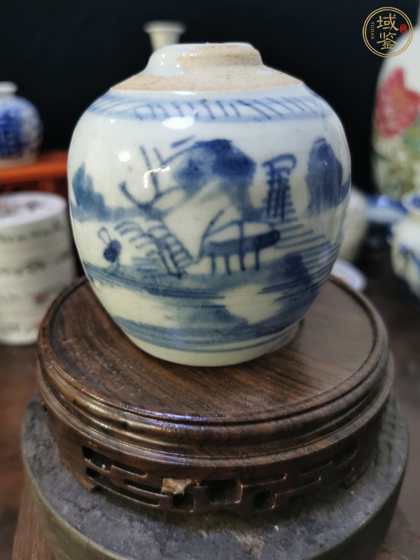 古玩陶瓷青花罐真品鑒賞圖