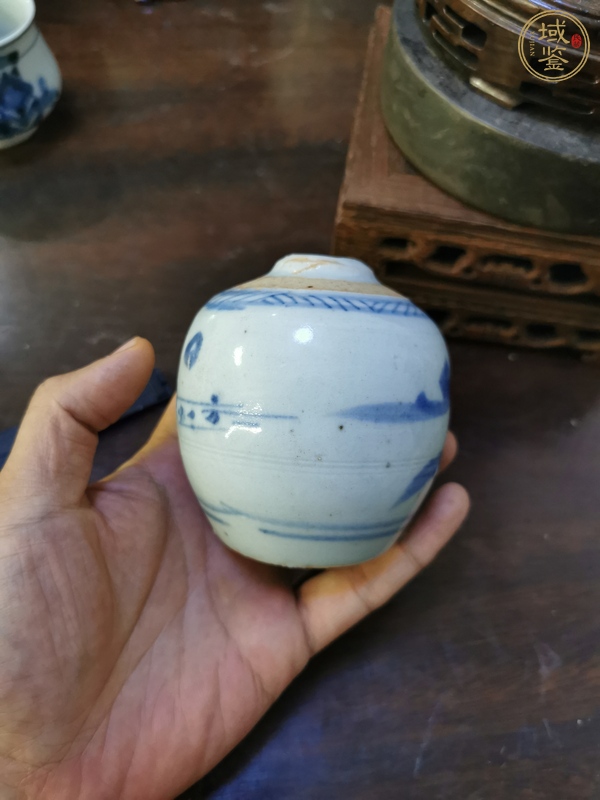 古玩陶瓷青花罐真品鑒賞圖