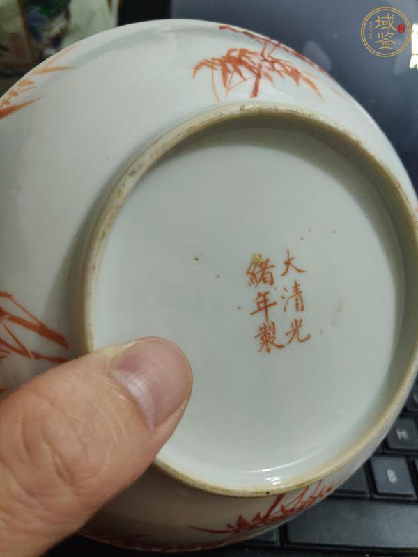 古玩陶瓷花鳥紋盤真品鑒賞圖