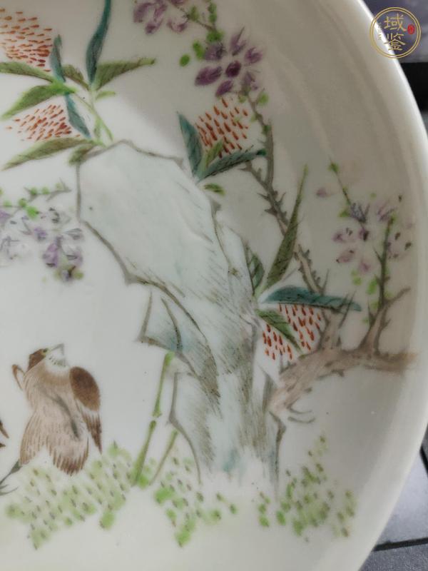 古玩陶瓷花鳥紋盤真品鑒賞圖